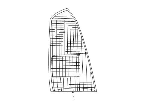 2006 Ford Focus Lamp Assy - Rear, Stop And Flasher Diagram for 2S4Z-13404-CA