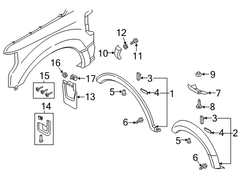 2020 Ford F-350 Super Duty Pin - Trim Diagram for -W718240-S300