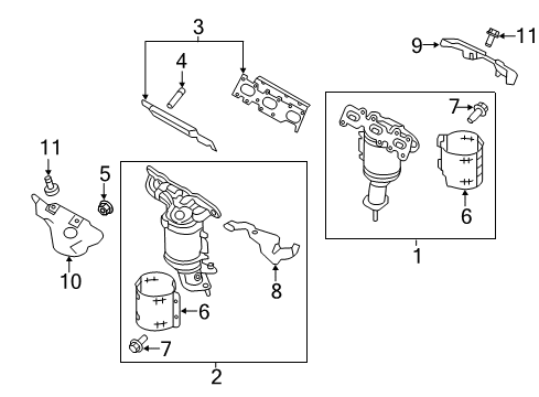 2013 Ford Flex Exhaust Manifold Diagram 1 - Thumbnail