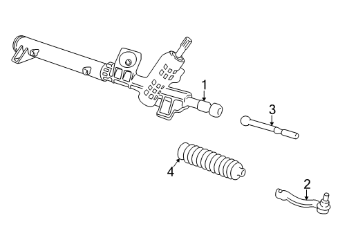 2005 Ford Freestyle P/S Pump & Hoses, Steering Gear & Linkage Diagram 2 - Thumbnail