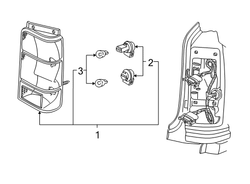 1995 Ford Explorer Combination Lamps Diagram