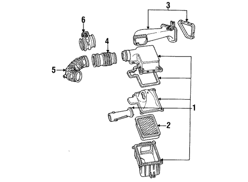 1993 Mercury Sable Filters Diagram 2 - Thumbnail