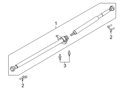 2020 Ford Fusion Drive Shaft - Rear Diagram