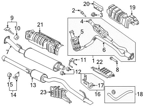 2017 Ford Transit-150 Exhaust Pipe Extension Diagram for CK4Z-5K238-B