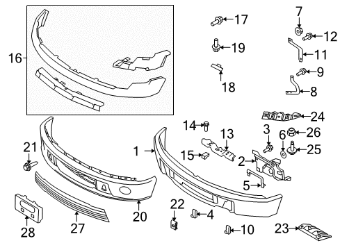 2010 Ford F-150 Screw And Washer Assembly Diagram for -N606689-S439