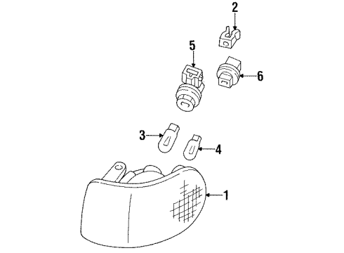 1994 Mercury Villager Bulbs Diagram 2 - Thumbnail