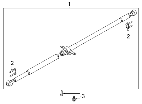 2020 Lincoln MKZ Drive Shaft - Rear Diagram 1 - Thumbnail