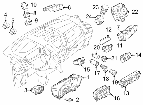 2022 Ford Transit-350 MIRROR ASY - REAR VIEW OUTER Diagram for LK4Z-17682-CA