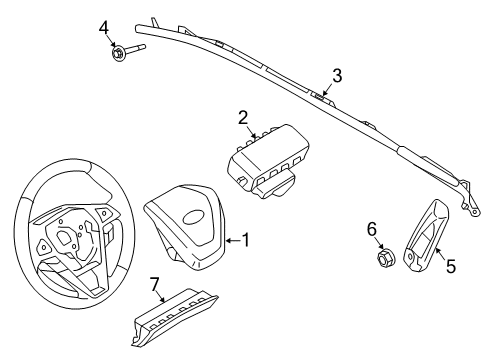 2022 Lincoln Nautilus Air Bag Components Diagram 1 - Thumbnail