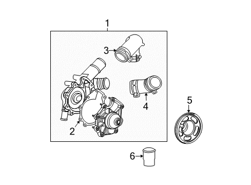 2007 Ford Escape Water Pump Diagram 3 - Thumbnail