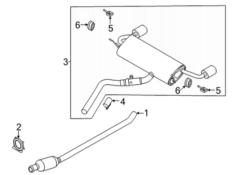 2021 Lincoln Corsair Exhaust Components Diagram 4 - Thumbnail