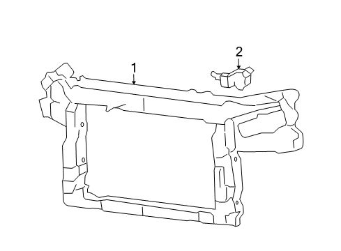 2005 Ford Freestar Bracket Diagram for 3F2Z-6F054-AA