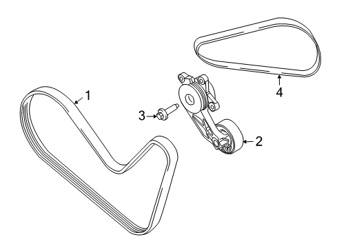 2011 Mercury Mariner Belts & Pulleys, Cooling Diagram 3 - Thumbnail