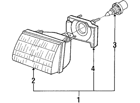 1987 Mercury Topaz Bulbs Diagram