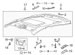 Lincoln Sun Visor Diagram - DS7Z-5404105-KA