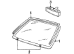 1996 Lincoln Continental Car Mirror Diagram - 1R3Z17700CA