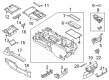 2023 Ford F-150 Center Console Base Diagram - ML3Z-15045A36-AA