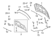 Mercury Milan Lift Support Diagram - 6E5Z-16826-A