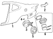 1999 Ford Escort Fuel Filler Housing Diagram - F8CZ6127936AA