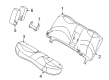 2003 Ford Crown Victoria Seat Cover Diagram - 3W7Z-5463804-AAG