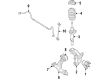 2009 Lincoln MKS Shock Absorber Diagram - 8A5Z-18124-H