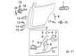 2001 Ford Explorer Sport Front Door Striker Diagram - F67Z-7822008-AA