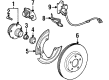 1993 Lincoln Mark VIII Wheel Stud Diagram - FOLY-1107-A