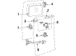 Ford E-350 Econoline Door Latch Assembly Diagram - E8UZ1543289A