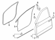 2017 Ford F-250 Super Duty Weather Strip Diagram - HC3Z-1820708-A