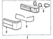 1987 Ford Mustang Back Up Light Diagram - E7ZZ-13450-BB