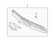 Ford Mustang Emblem Diagram - AR3Z-8A224-AA