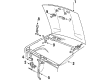 1996 Ford F-350 Lift Support Diagram - F4TZ-16826-B