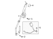 Ford Mustang Seat Belt Diagram - JR3Z-63611B08-AE