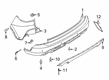 2021 Ford Escape Bumper Diagram - LJ6Z-17K835-AA