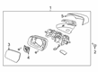 2021 Ford Ranger Car Mirror Diagram - KB3Z-17K707-E