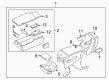 Lincoln Cup Holder Diagram - 3W1Z-5413562-BAC