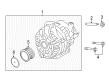 2017 Ford Transit Connect Alternator Diagram - CJ5Z-10346-C