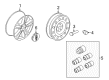 2009 Lincoln MKS Spare Wheel Diagram - BA5Z-1007-C