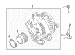 2021 Ford Edge Alternator Diagram - K2GZ-10346-A