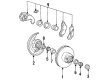 1996 Ford Ranger Brake Backing Plate Diagram - F57Z-2K004-A