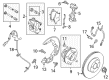 Ford Fusion Brake Backing Plate Diagram - HP5Z-2K004-A