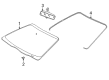 Mercury Windshield Diagram - 2F1Z-5403100-AA