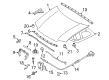 2011 Mercury Mariner Lift Support Diagram - 8L8Z-16826-A