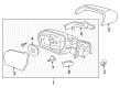 2020 Ford Expedition Car Mirror Diagram - JL1Z-17K707-G