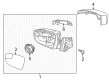 Ford Focus Car Mirror Diagram - F1EZ-17683-Q