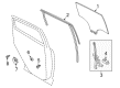 Ford C-Max Window Run Diagram - AM5Z-5825766-B