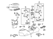 2002 Ford Mustang Center Console Base Diagram - 1R3Z-63045A36-AAA