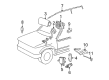 Ford Escape Air Bag Control Module Diagram - 5M6Z-14B321-EA