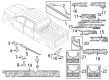 Ford F-150 Lightning Mud Flaps Diagram - ML3Z-16A550-BA