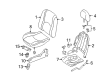 2005 Ford Escape Seat Cushion Diagram - 5L8Z-78632A22-AC